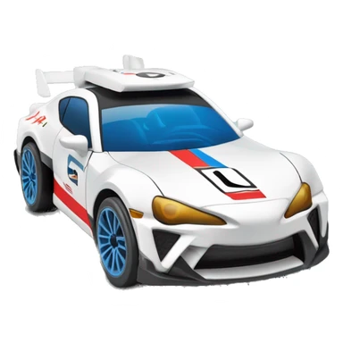 Radio Controlled Captain Rex themed Toyota 86 shaped like a Formula One race car with exposed wheels  sticker