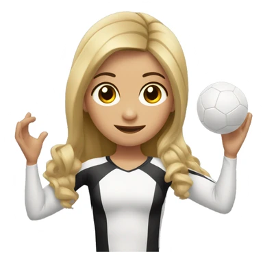 Gimnasta con pelota sticker