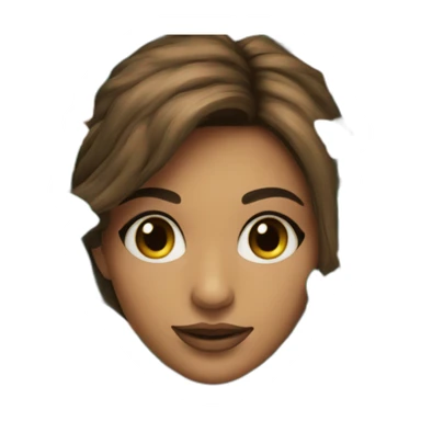 emoji de una chica con rostro de colibrí  sticker
