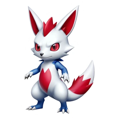 Cool Shiny Digimon-Sneasel-Zangoose-hybrid full body sticker
