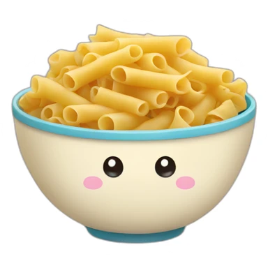 Kawaii bowl of pasta sticker