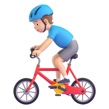 toddler bicycle, cartoonish sticker
