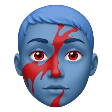 blues with red stuff sticker