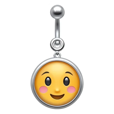 Navel piercing sticker