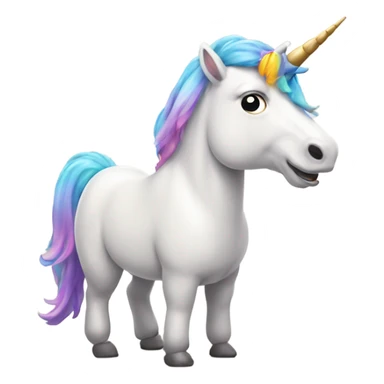 unicorn pooping sticker