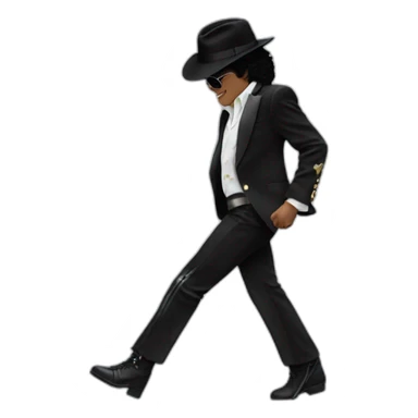 Michael Jackson moonwalk sticker