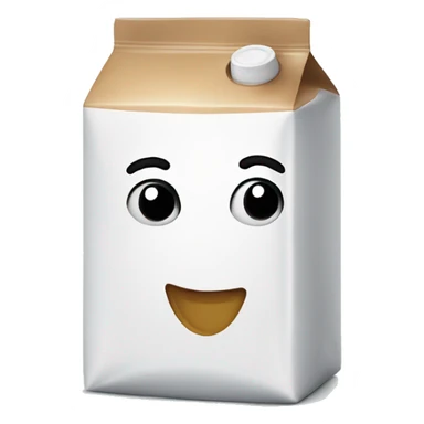 On a milk carton  sticker