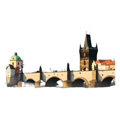Charles Bridge in Prague  sticker
