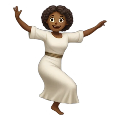 miriam dancing biblical sticker