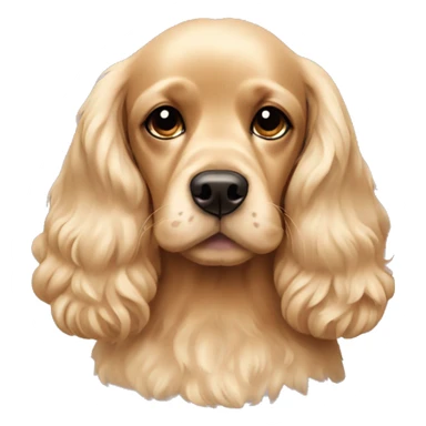 blonde cocker spaniel cute sticker