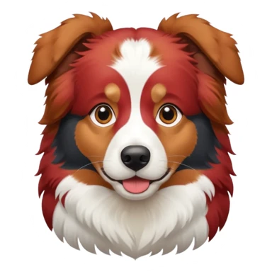 Australian shepherd dog red tri sticker