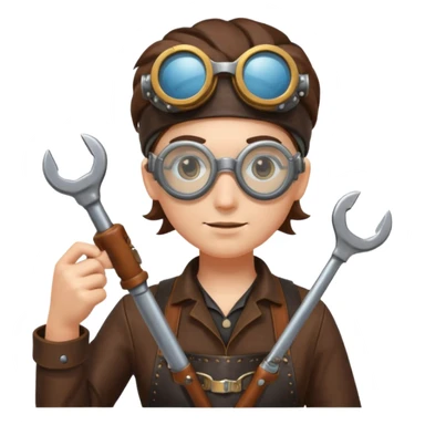 Steampunk Inventor sticker