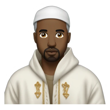 kanye west wearing jewish clothes sticker