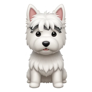 Westie dog sticker