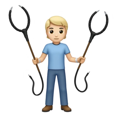 men with whips sticker