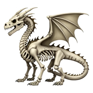 Boneknapper-Skeleton-dragon (full body) sticker