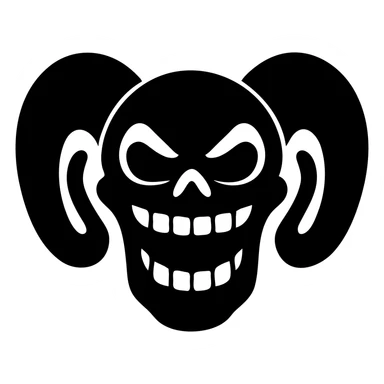 Render the referenced image as a solid black filled icon style. Keep the main shapes and features recognizable, with no color or outline, and no background. The subject must be fully inside the image borders. sticker