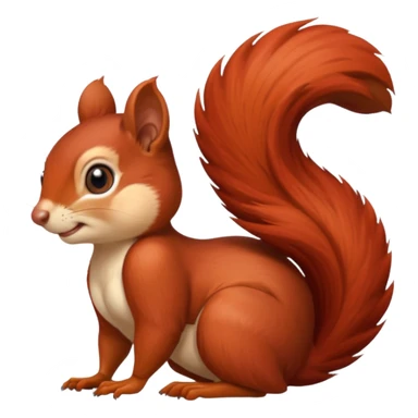 emoji Realistic sexy red Mama squirrel sticker