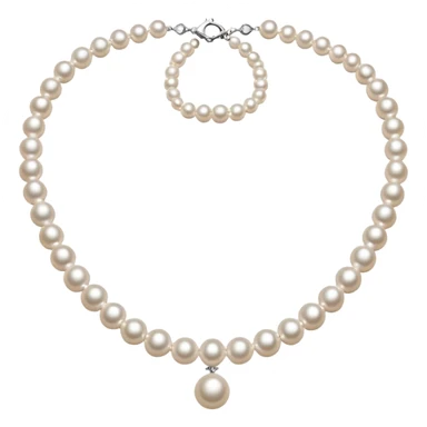 pearl necklace sticker
