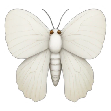 White Moth sticker