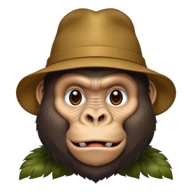 Gorrila wear hat sticker