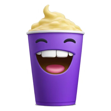 Grimace shake mascot sticker