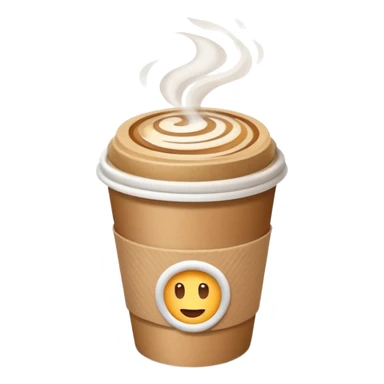 Takeaway coffee sticker