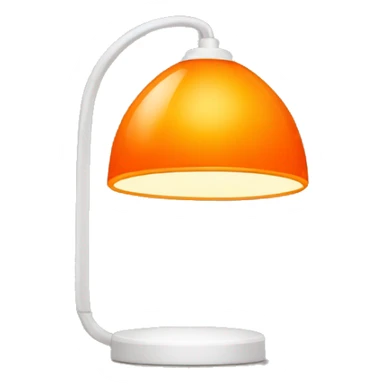 Modern orange lamp sticker