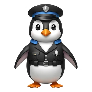 Pingouin gendarme sticker