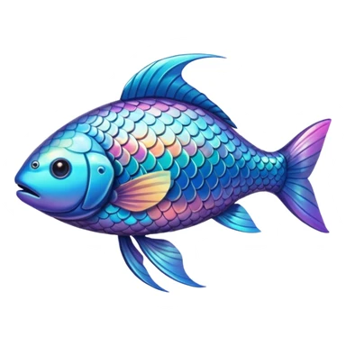 High resolution of  full body fish without distorted , extra hybrid sticker