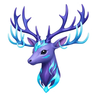 Pokemon legendary cian and purple  xerneas sticker