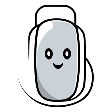 cartoonish metal nail in a wall, exaggerated features sticker