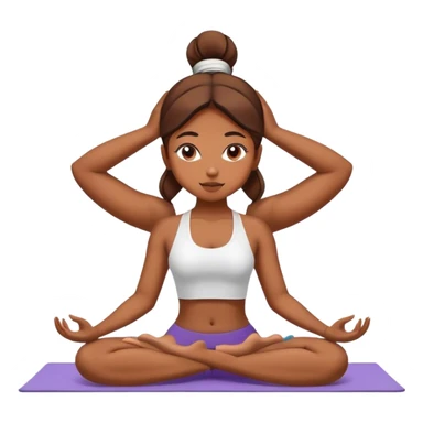 Girl is doing yoga sticker