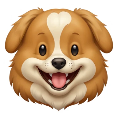 Dog laughing  sticker
