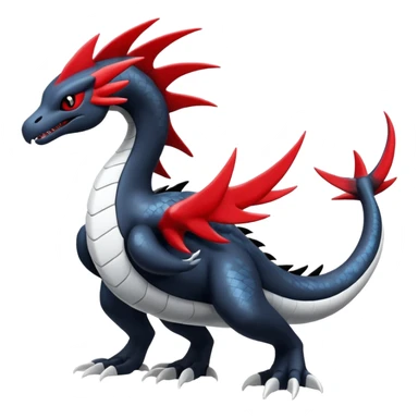 Lugia-Salandit-Silvally-Fakémon-hybrid-creature (full body)  sticker