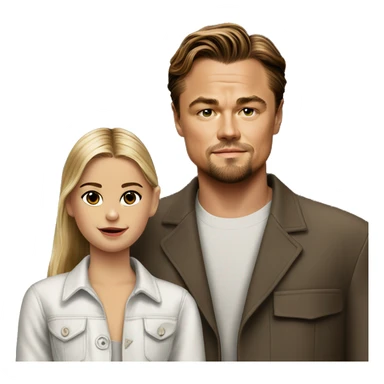 Leonardo DiCaprio with Young model sticker