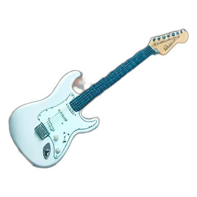 electric guitar stratocaster sticker