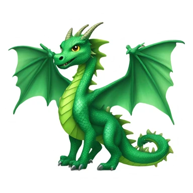 Green dragon sticker