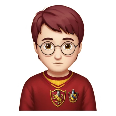 faça harry potter com  a blusa da grifinoria sticker