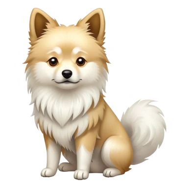 Chinese native dog white sticker