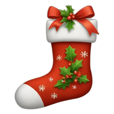 christmas sock sticker