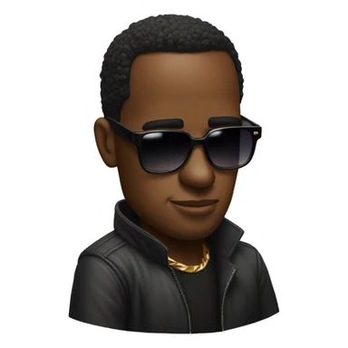 Puff Daddy with sunglasses on sticker