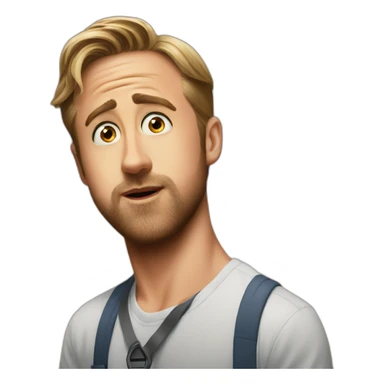 amazed ryan gosling sticker