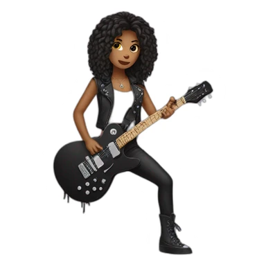 rocker girl sticker