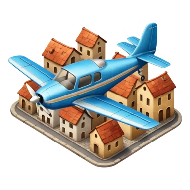 small size plane old town sticker