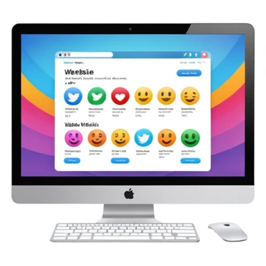 a computer screen that is showing a website sticker