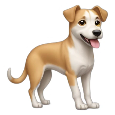 Chien sur un chat sticker