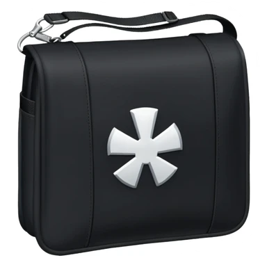 black military pouch white symmbol sticker