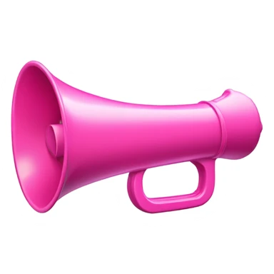 Pink megaphone sticker
