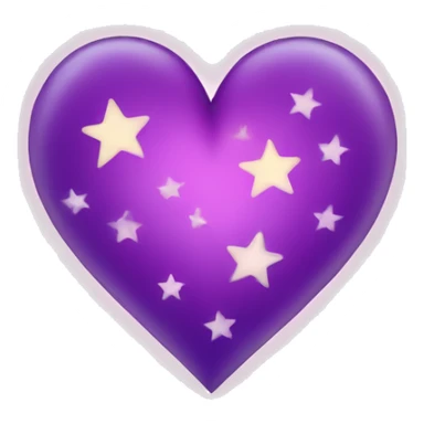 heart with stars sticker